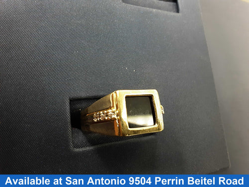 Men's Ring - Yellow Gold 14k (.585) 5.3 grams Size 7