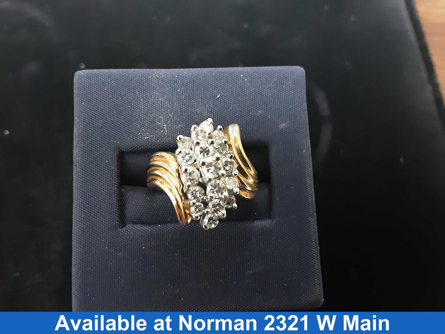 Women's Ring - Yellow Gold 10k (.417) 5.3 grams Size 5.5