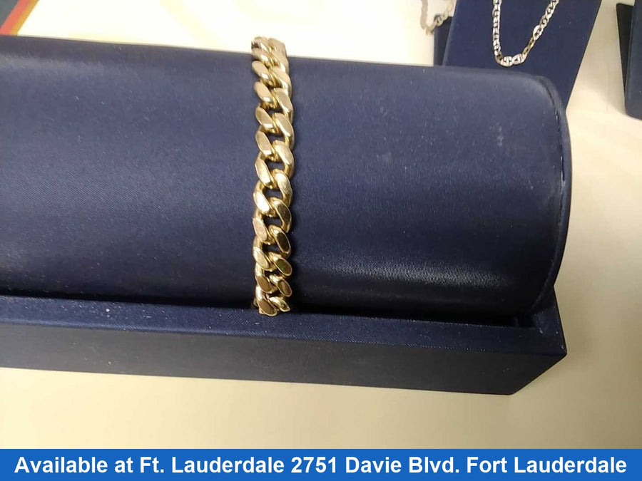 Cuban Link Bracelet - Yellow Gold 14k (.585) 45.3 grams 8 inch