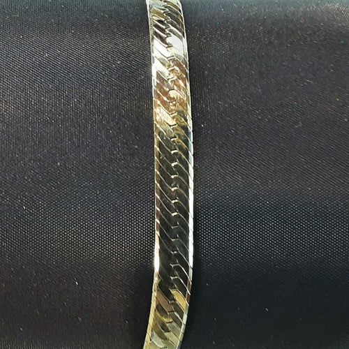 Herringbone Bracelet - Silver 6.3 grams 6 inch