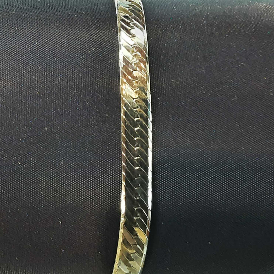 Herringbone Bracelet - Silver 6.3 grams 6 inch