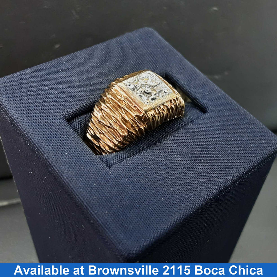Women's Ring - Yellow Gold 10k (.417) 5.4 grams Size 8.5