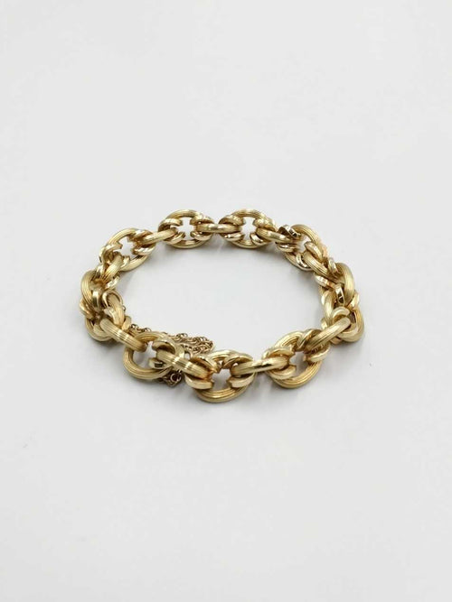 Link Bracelet - Yellow Gold 14k (.585) 17.8 grams 7 inch