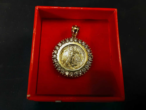 Coin Pendant - Yellow Gold 10k (.417) 4.4 grams