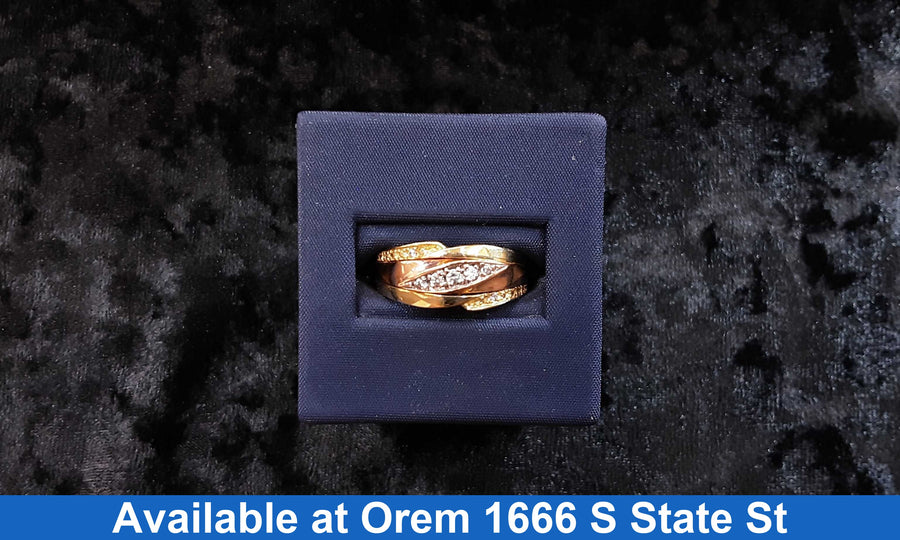 Ring - Wedding Band - Yellow Gold 14k (.585) 4.4 grams Size 20
