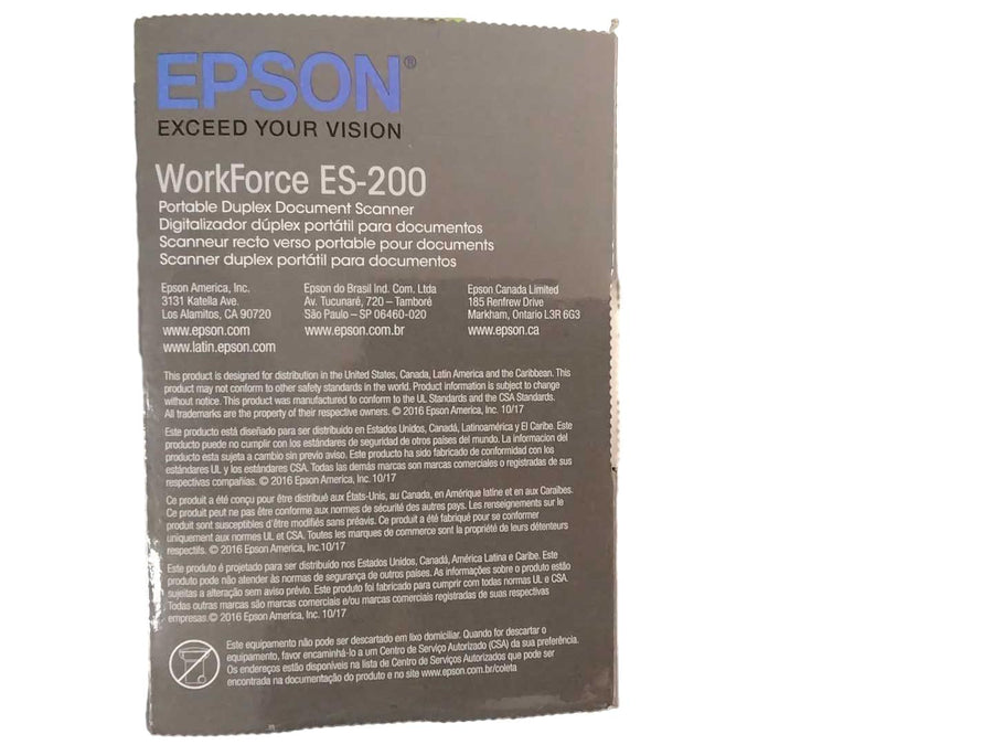 Epson Es-200 Black Scanner