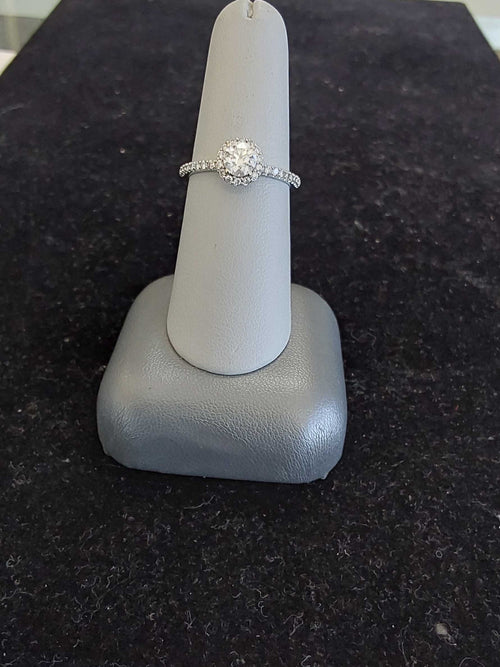 Ring - Wedding Set - White Gold 14k (.585) 2.7 grams Size 7