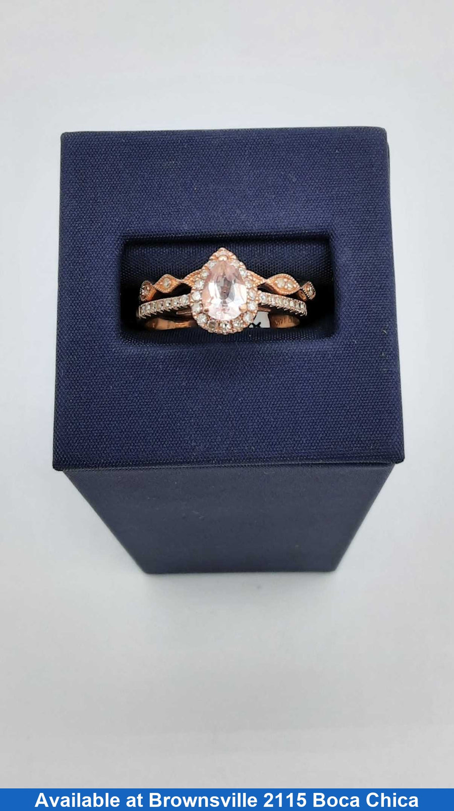 Ring - Wedding Set - Rose Gold 14k (.585) 4.7 grams Size 9.5