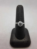 Women's Ring - Solitaire - White Gold 14k (.585) 2.9 grams Size 8.5