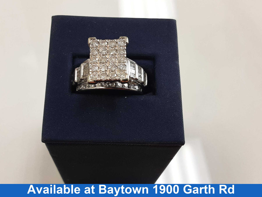 Women's Ring - White Gold 10k (.417) 8.1 grams Size 9