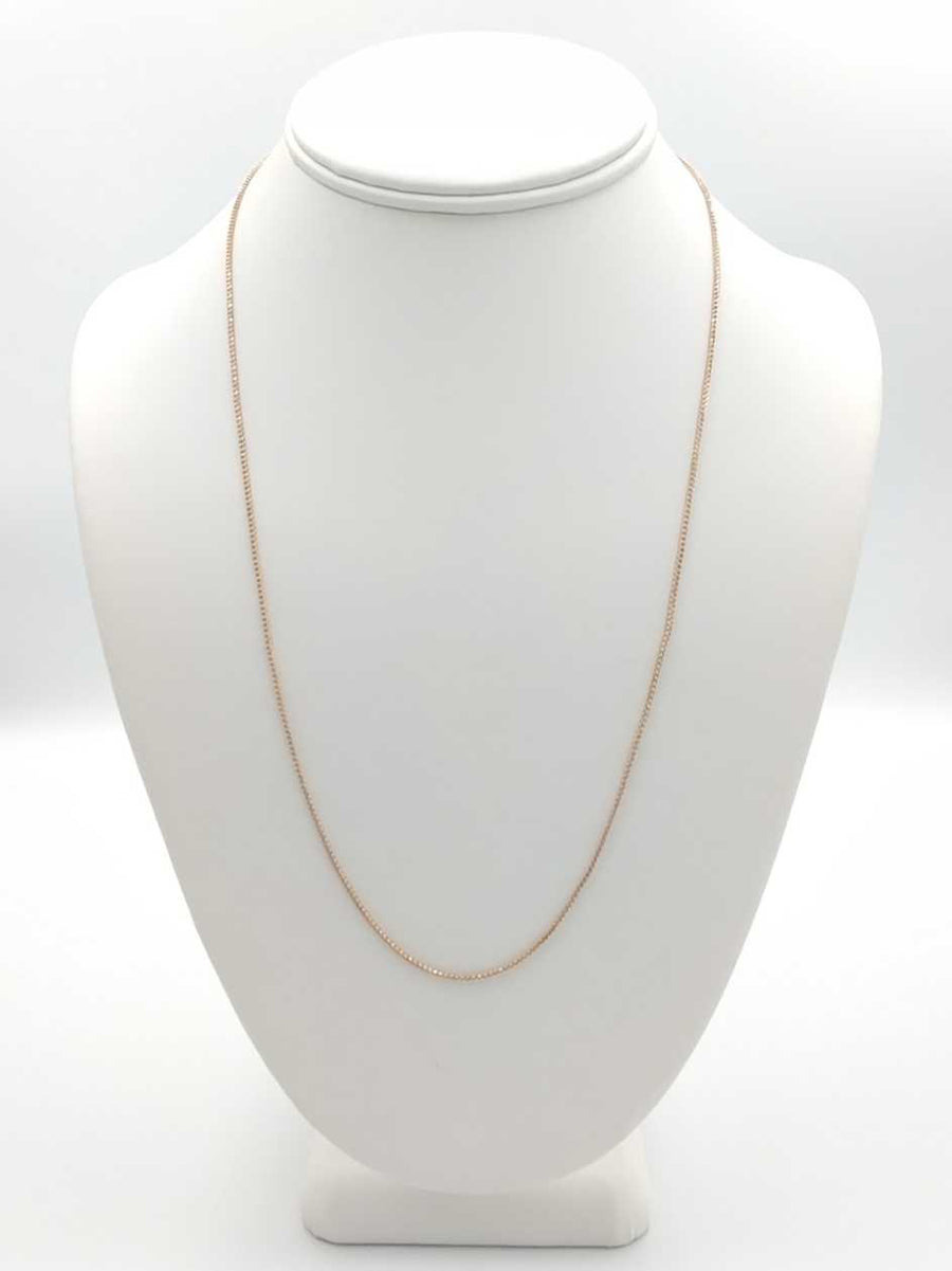 Fox Tail Chain - Rose Gold 14k (.585) 4 grams 22 inch