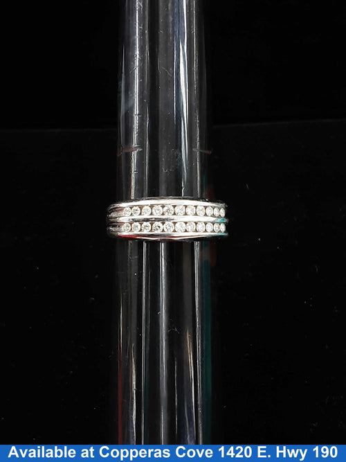 Ring - Wedding Band - White Gold 10k (.417) 4 grams Size 11