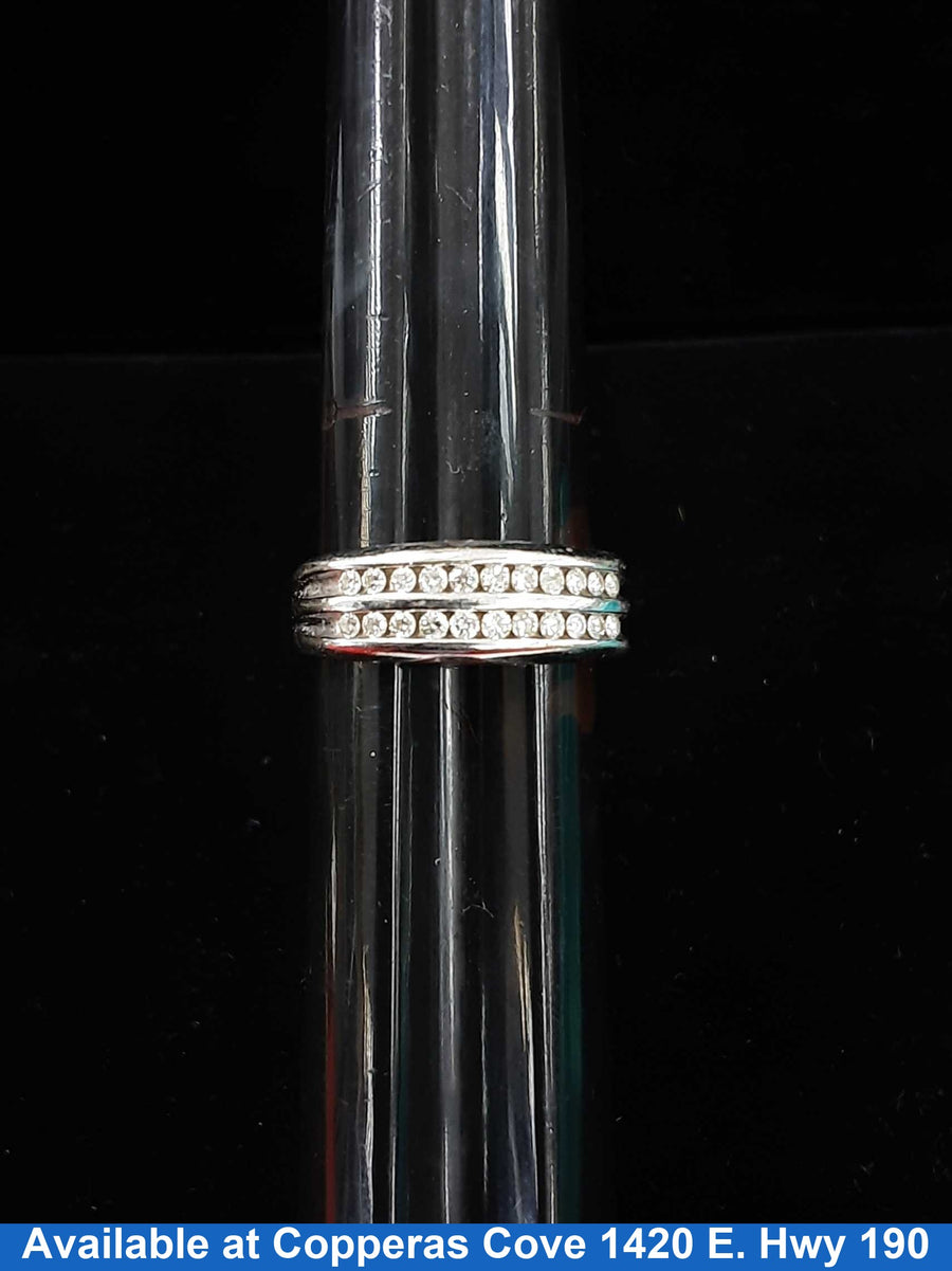 Ring - Wedding Band - White Gold 10k (.417) 4 grams Size 11