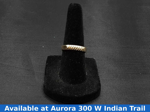 Ring - Wedding Band - Yellow Gold 10k (.417) 1.5 grams Size 6