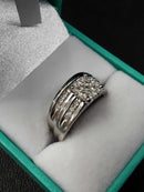 Ring - Wedding Set - White Gold 10k (.417) 6.8 grams Size 8