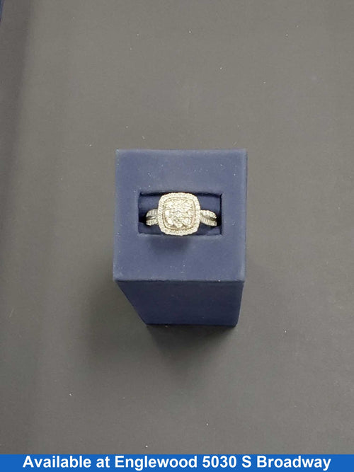 Women's Ring - White Gold 10k (.417) 3.4 grams Size 9