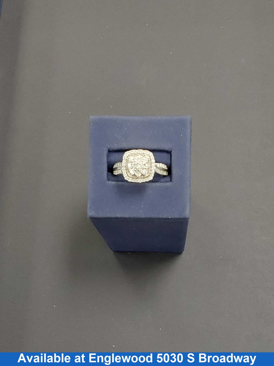 Women's Ring - White Gold 10k (.417) 3.4 grams Size 9