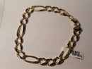 Figaro Bracelet - Yellow Gold 14k (.585) 21 grams 9 inch