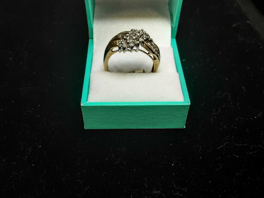Women's Ring - Yellow Gold 10k (.417) 7.3 grams Size 12