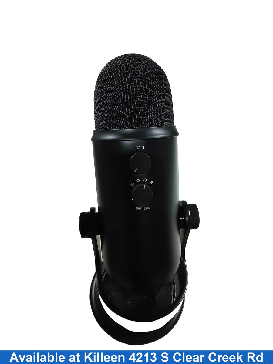 Blue 888-000527 Black Corded Microphone
