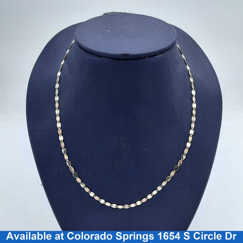 Chain - Tricolor Gold 14k (.585) 2.9 grams 20 inch