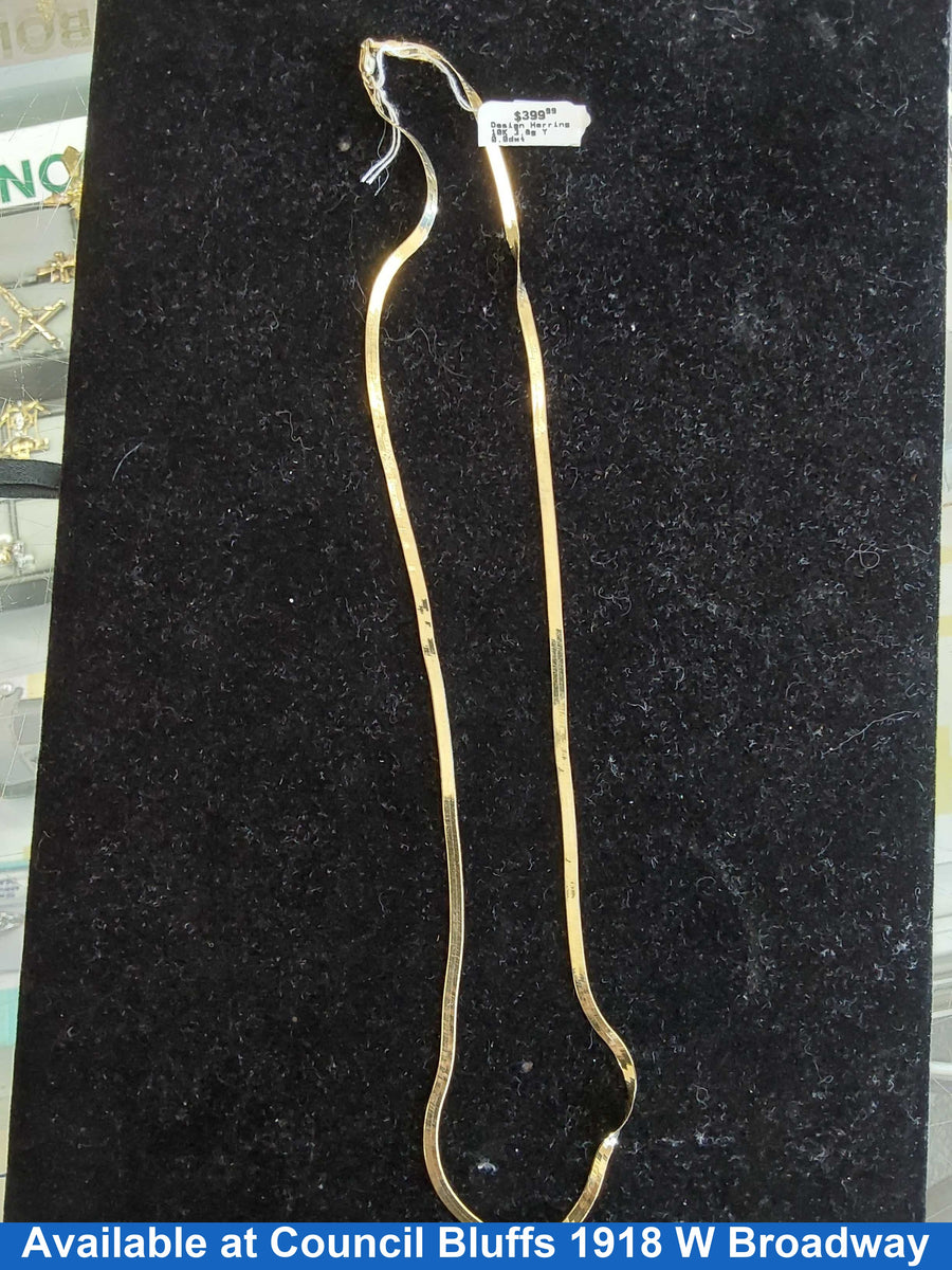Herringbone Chain - Yellow Gold 10k (.417) 3.8 grams 22 inch