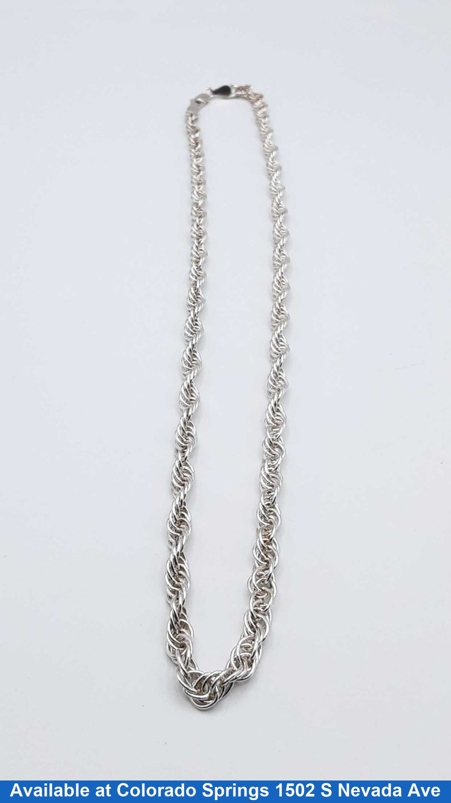 Rope Chain - Silver 21.8 grams 20 inch