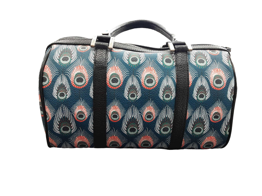 Pineda Covalin Peacock Feather Blue Purse / Handbag