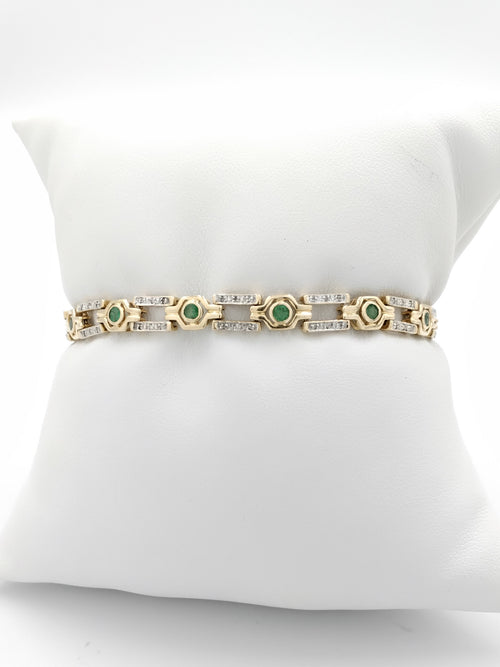 Box Bracelet - Yellow Gold 14k (.585) 9.2 grams 8 inch