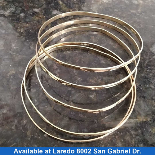Bangle Bracelet - Yellow Gold 10k (.417) 27.1 grams 5 inch