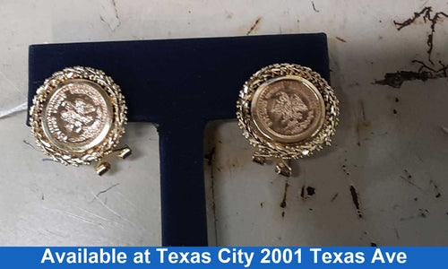 Earrings - Yellow Gold 14k (.585) 6.7 grams