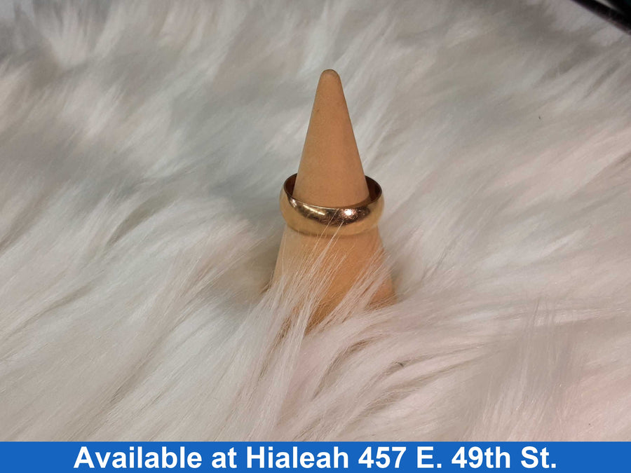 Ring - Wedding Band - Yellow Gold 14k (.585) 4.2 grams Size 8