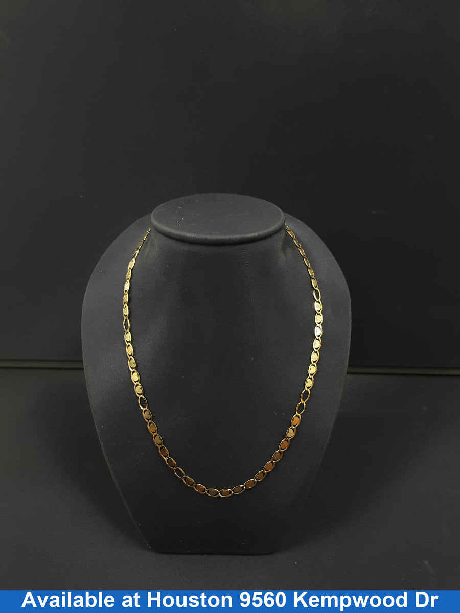 Tricolor Chain - Tricolor Gold 10k (.417) 7.4 grams 22 inch