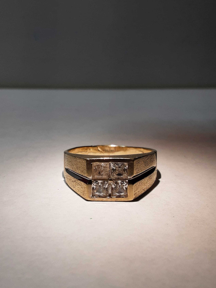 Men's Ring - Yellow Gold 14k (.585) 7 grams Size 12.5