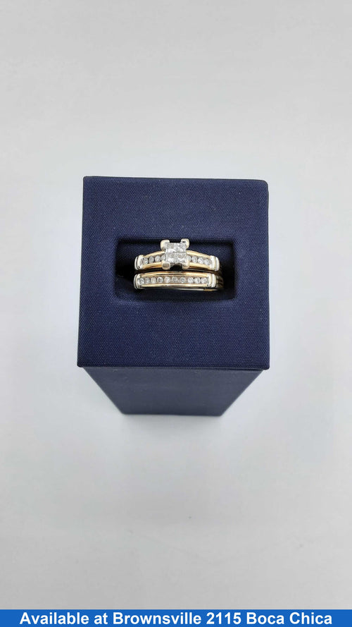 Ring - Engagement Set - Yellow Gold 14k (.585) 5.8 grams Size 7.5
