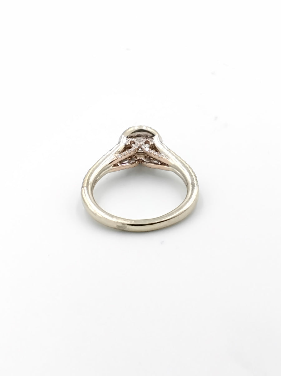 Ring - Wedding Band - White Gold 14k (.585) 4.7 grams Size 6.5