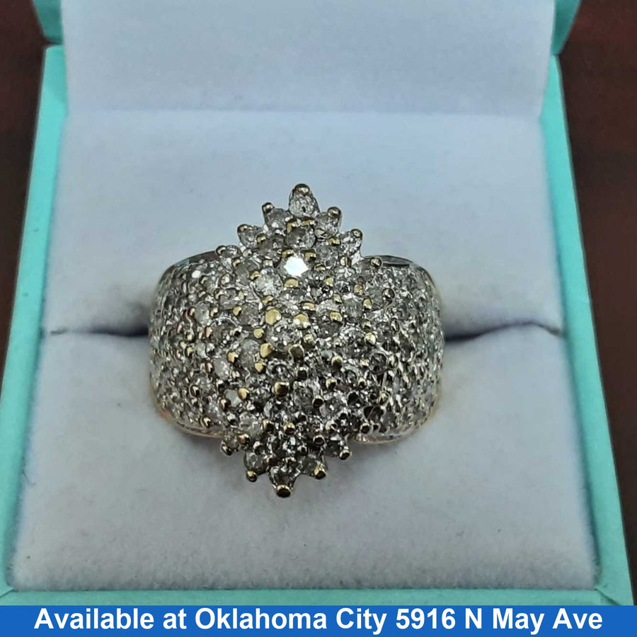 Women's Ring - Yellow Gold 10k (.417) 9.5 grams Size 20