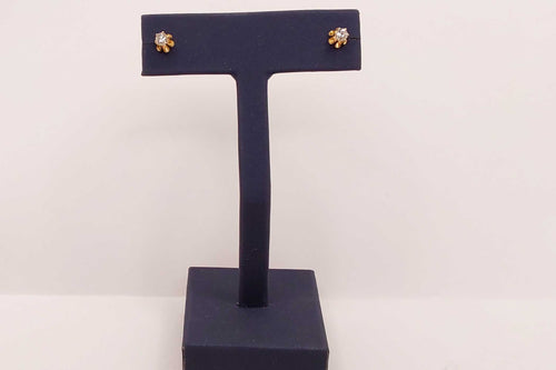 Double Stud Earring - Yellow Gold 14k (.585) 0.601 grams
