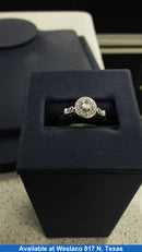 Women's Ring - Solitaire - White Gold 10k (.417) 2 grams Size 5.5
