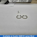 Bangle Earrings - White Gold 14k (.585) 2.3 grams