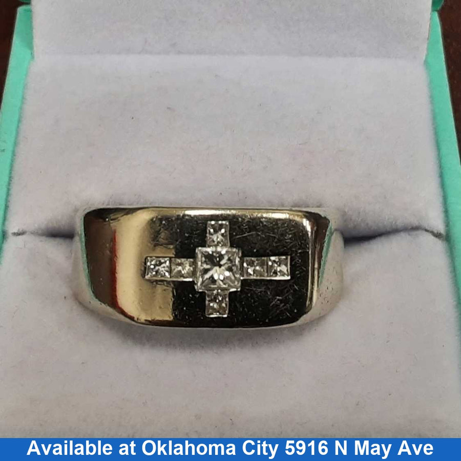 Men's Ring - White Gold 14k (.585) 16.2 grams Size 20