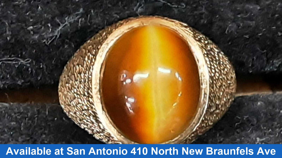 Men's Ring - Yellow Gold 10k (.417) 7.4 grams Size 9