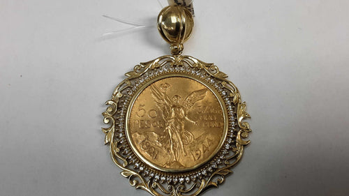 Coin Pendant - Yellow Gold 14k (.585) 64.6 grams