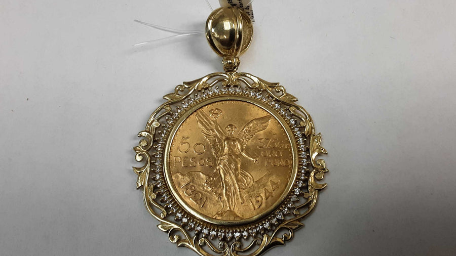 Coin Pendant - Yellow Gold 14k (.585) 64.6 grams