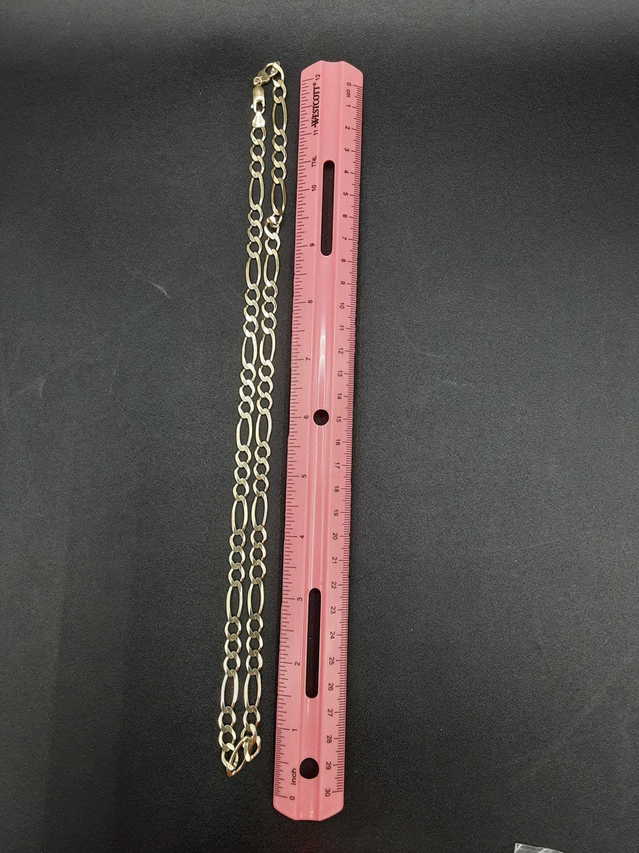 Figaro Chain - Yellow Gold 10k (.417) 29.1 grams 7 inch