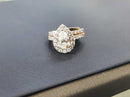 Ring - Engagement Set - White Gold 14k (.585) 6.4 grams Size 6