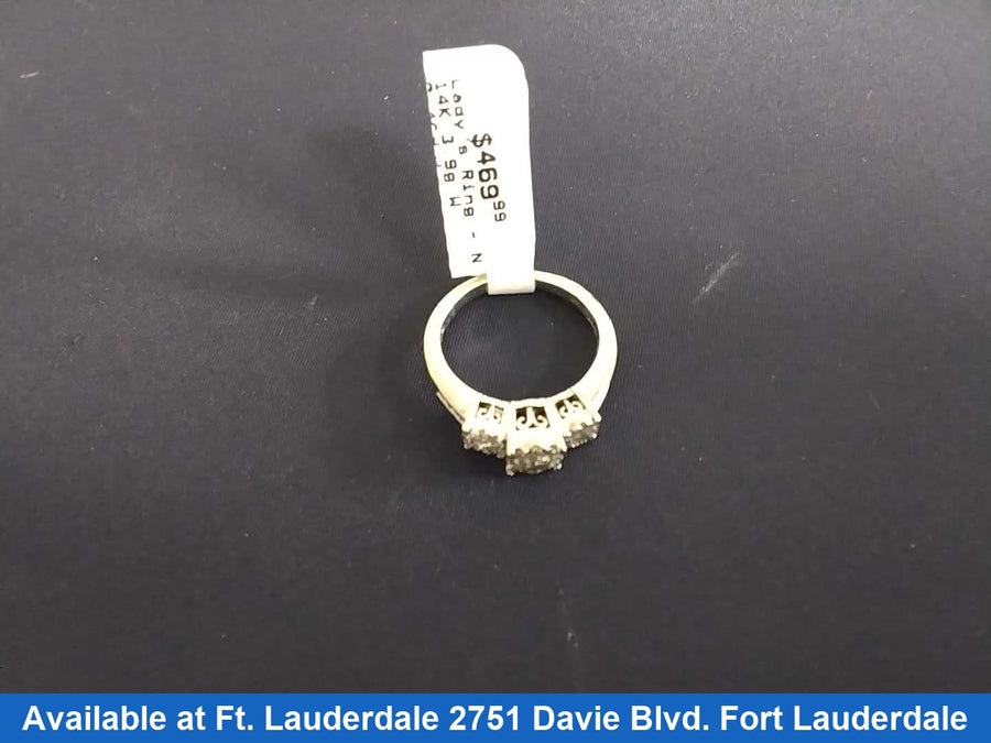 Women's Ring - White Gold 14k (.585) 3.9 grams Size 6