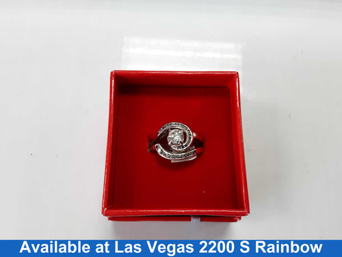Women's Ring - White Gold 14k (.585) 6 grams Size 20