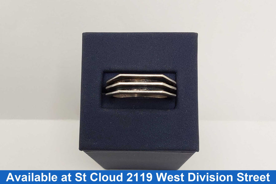 Men's Ring - Silver 4.359 grams Size 9.5