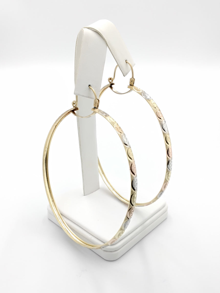 Bangle Earrings - Yellow Gold 10k (.417) 8.6 grams